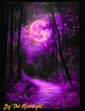 CREEPY FOREST | MOON | PURPLE PICTURE